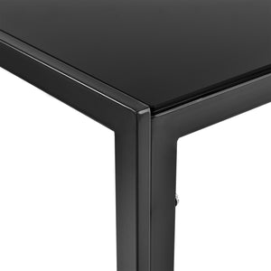[en.casa]® Matbord Hanau (glas) och 4 stolar-i olika färger-105x60x75cm