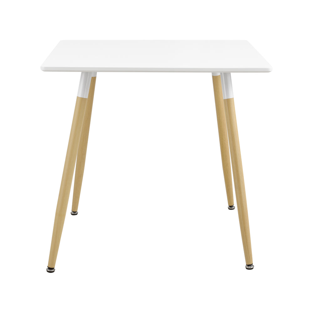Matbord Hessen 80x80x74 cm Vit Matt i fyrkantig och rund en.casa - premiumXL