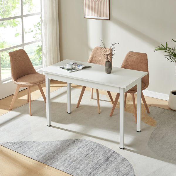 [en.casa]® Matbord Wiesen-120x60x75cm-i olika färger-för 4 personer