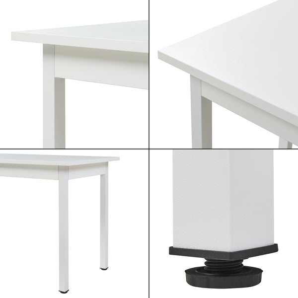 [en.casa]® Matbord Wiesen-120x60x75cm-i olika färger-för 4 personer