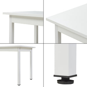 [en.casa]® Matbord Krombach-140x60x75cm-i olika färger-för 6 personer