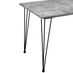Matbord med hårnålsben stål MDF plats för 4 [en.casa] välj modell