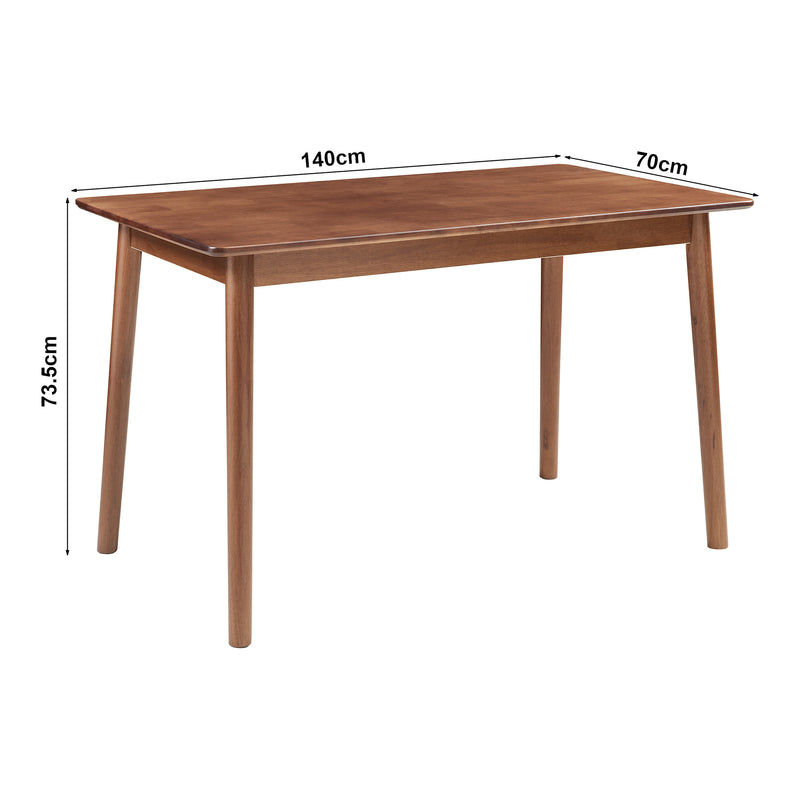 Måttskiss Matbord Klijori trä [en.casa]