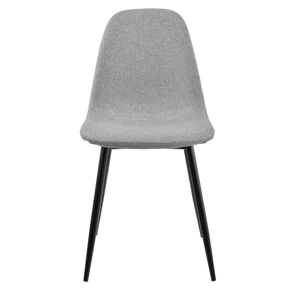 [en.casa]® Matbord Borlänge (120 cmx70cmx75cm) med spännben och 4 stolar
