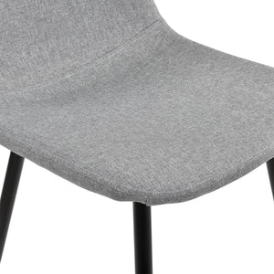 [en.casa]® Matbord Borlänge (120 cmx70cmx75cm) med spännben och 4 stolar
