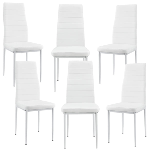 [en.casa]® Avesta Matbord och 6 stolar-140x60x75cm-i olika färger