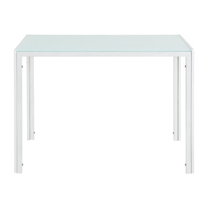 [en.casa]® Matbord Porvoo-glas-105x60x75cm-i olika färger-för 4 personer
