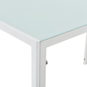 [en.casa]® Matbord Porvoo-glas-105x60x75cm-i olika färger-för 4 personer