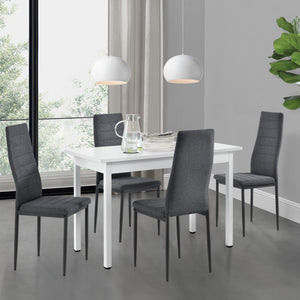 Matgrupp Lind matbord och 4 stolar [en.casa] välj modell