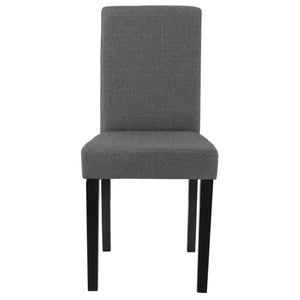 [en.casa]® Matbord Eskilstuna-(140x90-i olika färger) och 6 stolar-mörkgrå