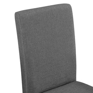 [en.casa]® Matbord Eskilstuna-(140x90-i olika färger) och 6 stolar-mörkgrå