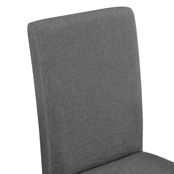 [en.casa]® Matbord Eskilstuna-(140x90-i olika färger) och 6 stolar-mörkgrå