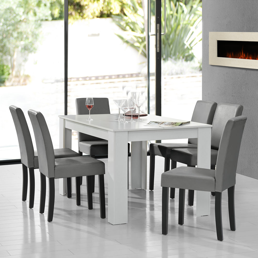 Matgrupp Forssa (set, 7 delar) olika utföranden [en.casa] - premiumXL