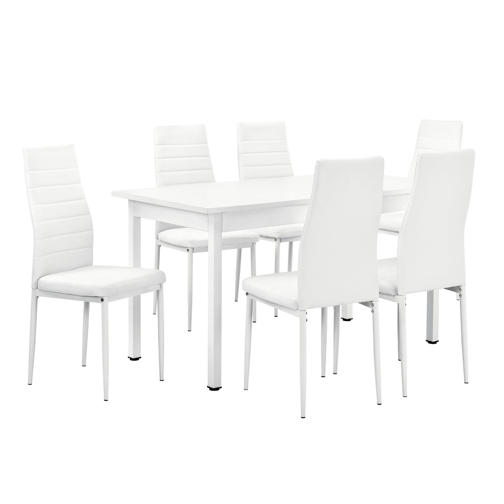 Matgrupp Bjerkvik (set, 7 delar) 140x60 cm i olika färger [en.casa] - premiumXL