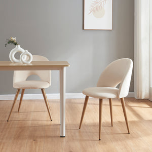 Stol Karijoki set om 2 sammet 77x50x55 cm [en.casa] välj modell