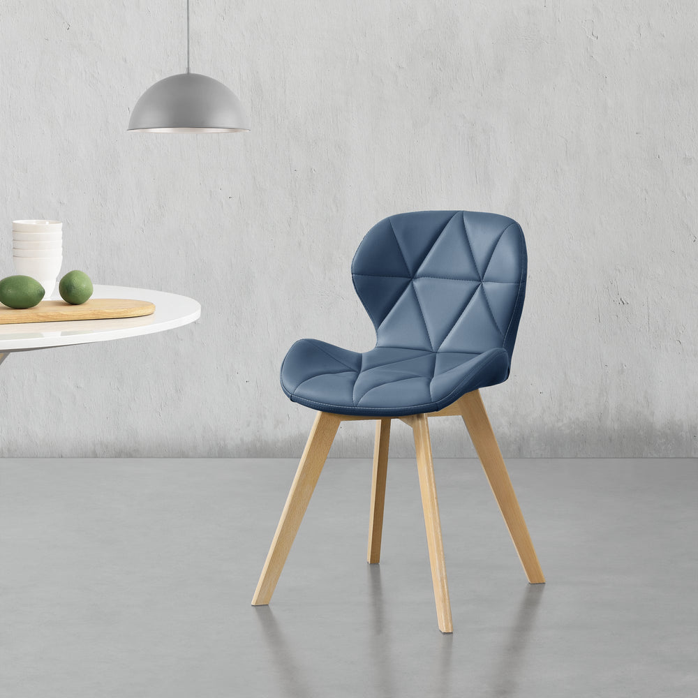 Matstol Älmhult 2-pack 78x47x52 cm konstläder olika färger [en.casa] - premiumXL