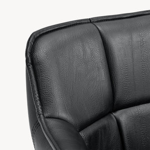 Karmstol Birmingham 79x56x53,5cm metall mocka-känsla [en.casa] 