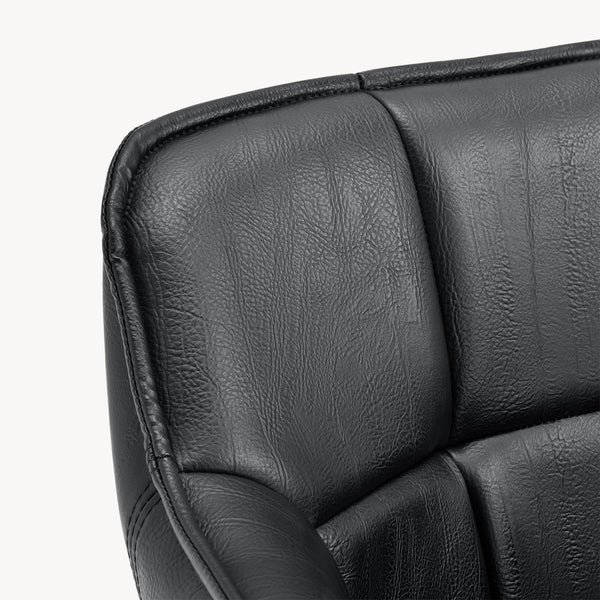 Karmstol Birmingham 79x56x53,5cm metall mocka-känsla [en.casa] 