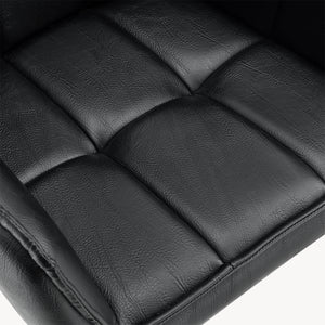 Karmstol Birmingham 79x56x53,5cm metall mocka-känsla [en.casa] 