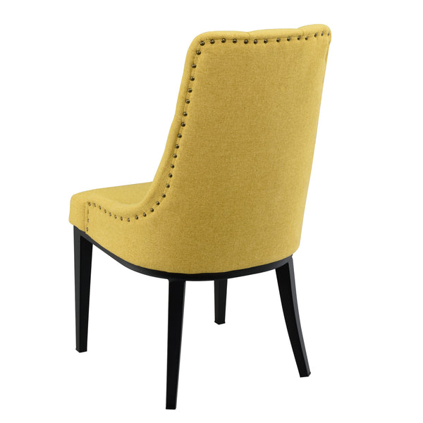 Stol Chester matstol metall textil [en.casa] välj modell