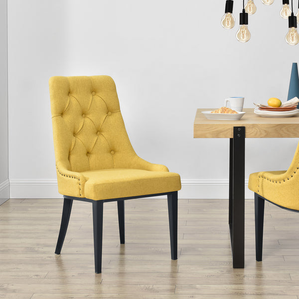 Stol Chester matstol metall textil [en.casa] välj modell