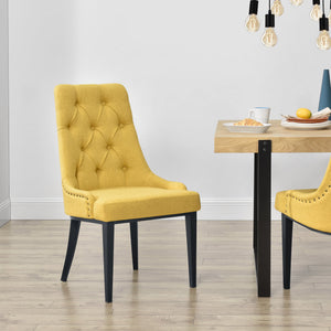Stol Chester matstol metall textil [en.casa] välj modell