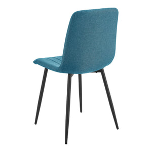 Stol Elsern set om 2 stål textil 89x43x51 cm [en.casa] välj modell