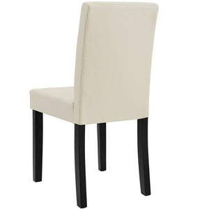 Matstol/Konferensstol/Stol Konstläder set om 2 [en.casa]