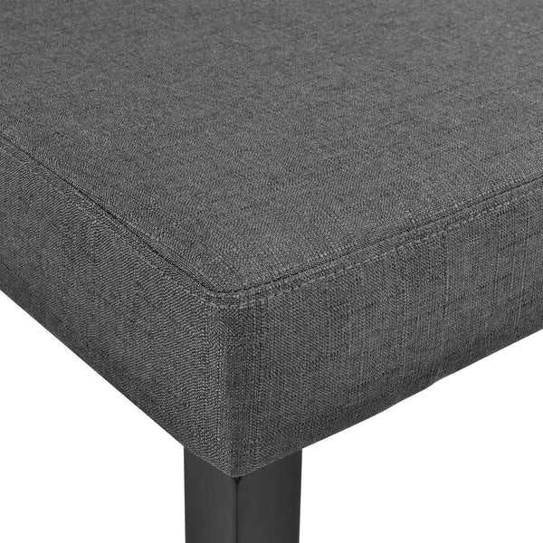 Stol Den Haag mörkgrå textil set om 2 eller 6 [en.casa]