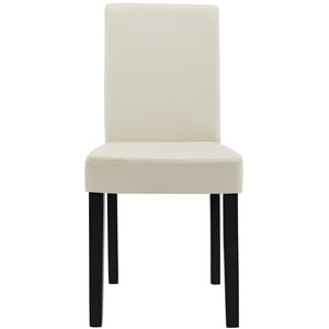 [en.casa]® Matstol/Konferensstol/Stol-Konstläder-set 6-i olika färger-90x37-42x48cm