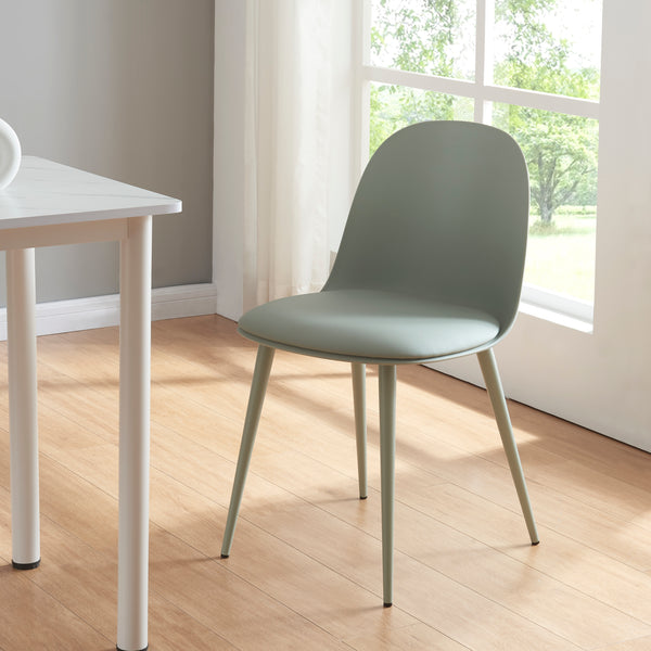 Stol Kangasala set om 2 konstläder 81x45x52 cm [en.casa] välj modell