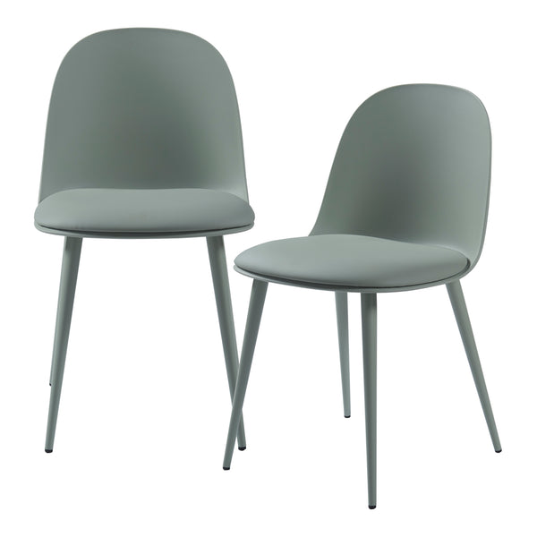 Stol Kangasala set om 2 konstläder 81x45x52 cm [en.casa] välj modell