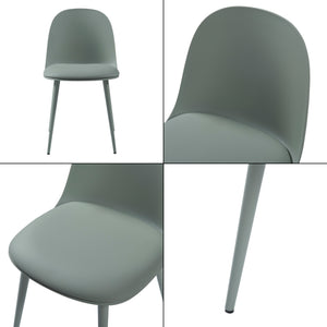 Stol Kangasala set om 2 konstläder 81x45x52 cm [en.casa] välj modell