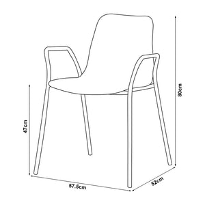 Stol Kankaanpää 80x57,5x52 cm [en.casa] välj modell