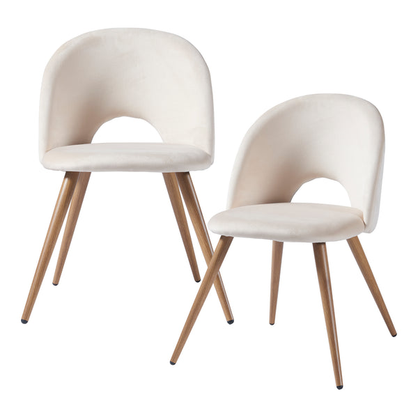 Stol Karijoki set om 2 sammet 77x50x55 cm [en.casa] välj modell