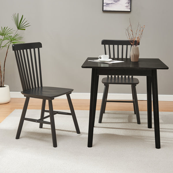 Matstol Karmoy 2-pack Trä [en.casa]