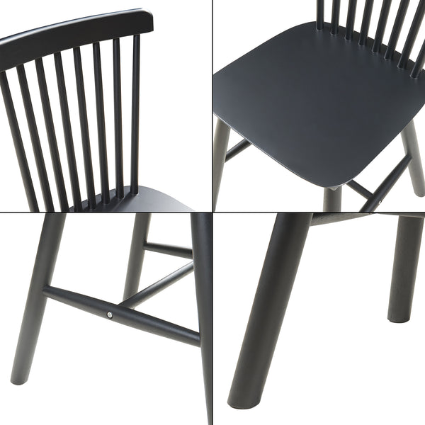Matstol Karmoy 2-pack Trä [en.casa]