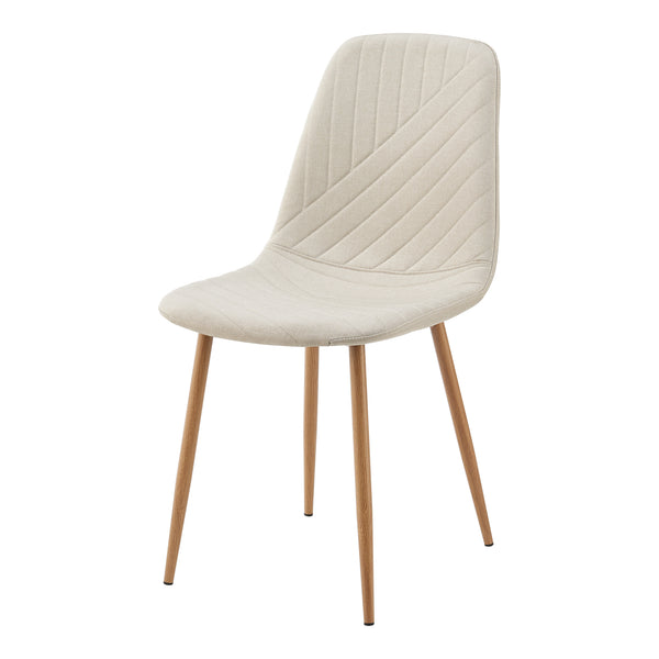 Stol Köfering set om 4 textil 88x44x55 cm [en.casa]