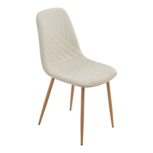 Stol Köfering set om 4 textil 88x44x55 cm [en.casa]