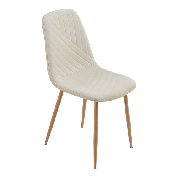 Stol Köfering set om 4 textil 88x44x55 cm [en.casa]