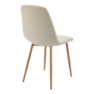 Stol Köfering set om 4 textil 88x44x55 cm [en.casa]
