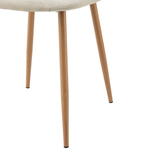 Stol Köfering set om 4 textil 88x44x55 cm [en.casa]