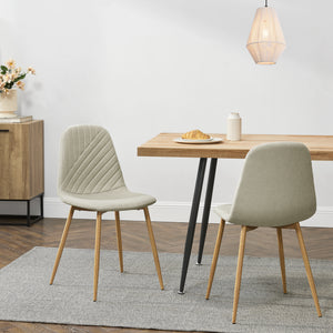 Stol Köfering set om 2 stål 87x44x51 cm [en.casa] välj modell