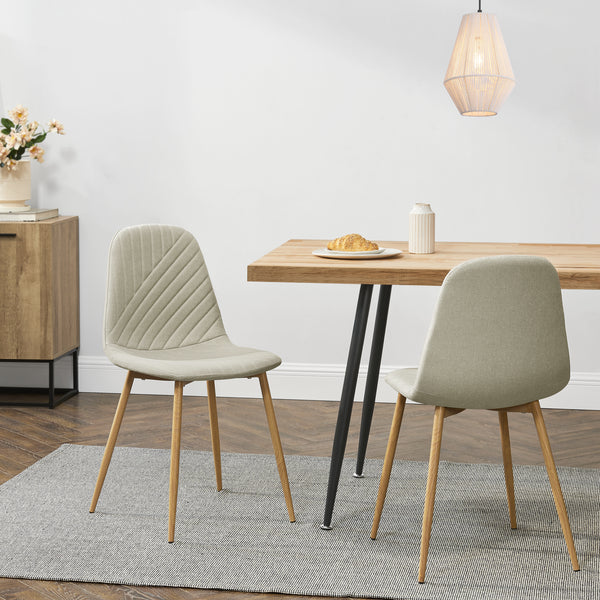Stol Köfering set om 2 stål 87x44x51 cm [en.casa] välj modell