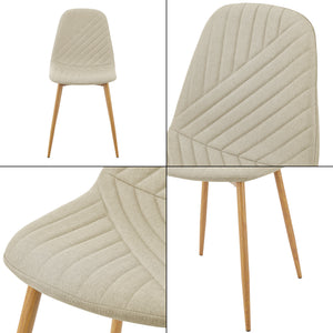 Stol Köfering set om 2 stål 87x44x51 cm [en.casa] välj modell