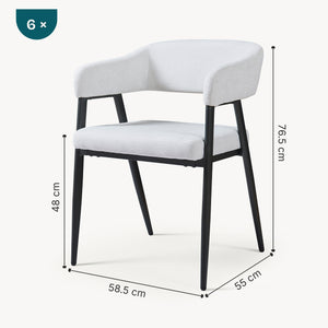 Matgrupp Stol Kohlmand Set [en.casa]
