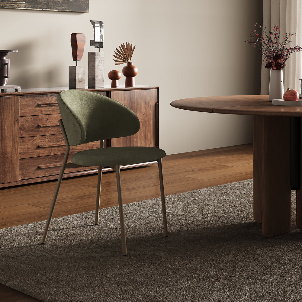 Matgrupp Lipis textil grön i set [en.casa]