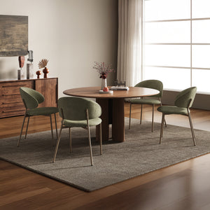 Matgrupp Lipis textil grön i set [en.casa]