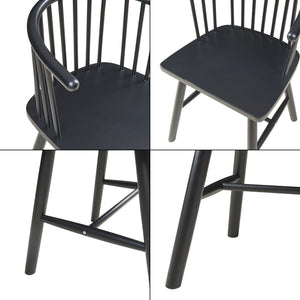 Matgruppsstol Stami 2-pack trä [en.casa]