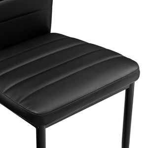 [en.casa]® Matstol/Stol-set 6-Konstläder-i olika färger-96x43x52cm